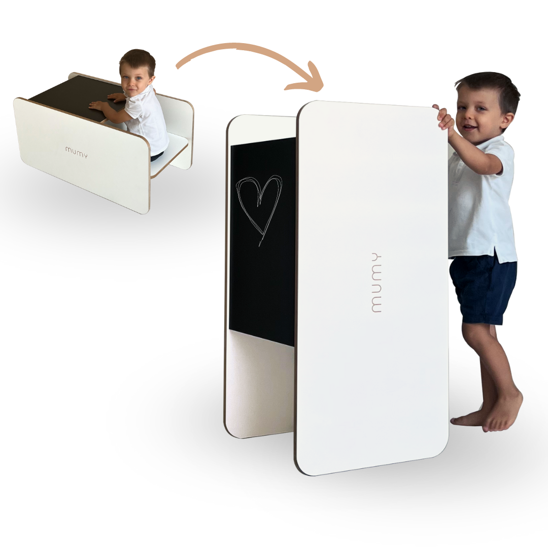easyFLIP • Learning tower + TAVOLINO + lavagna trasformabile