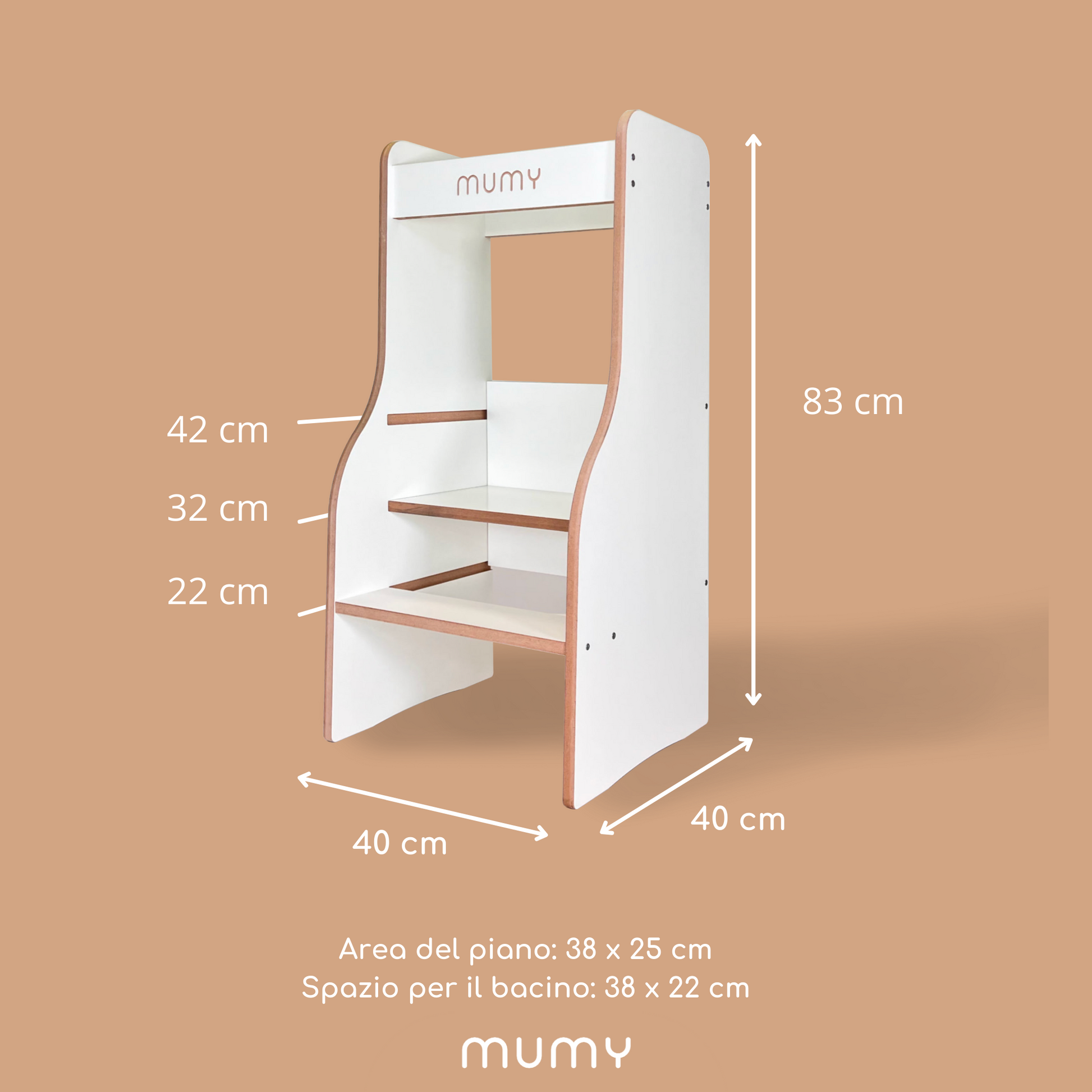 easySTEP Adjustable learning tower mumy